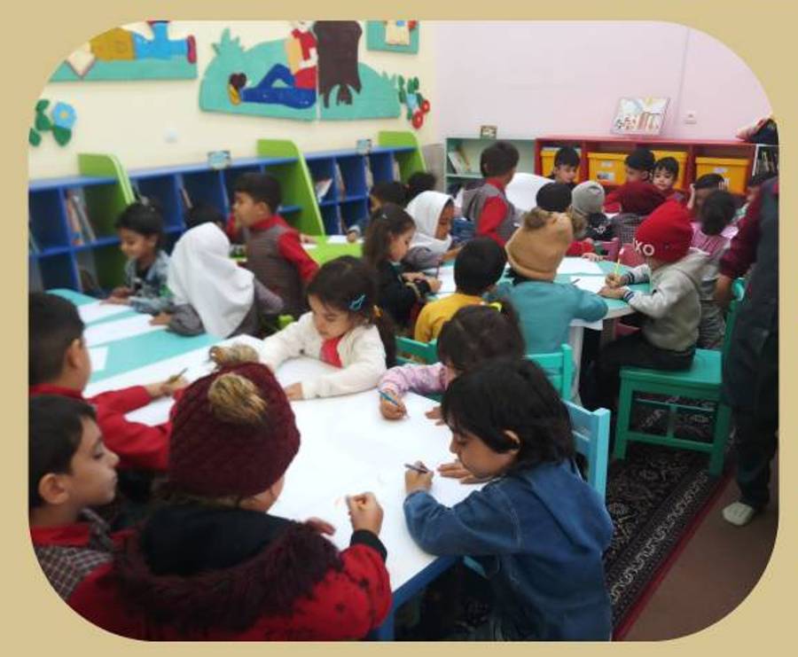 بازدید مهد کودک و مسابقه نقاشی